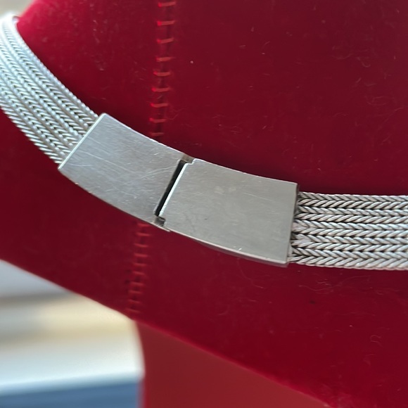 🟡 VINTAGE GERMAN STERLING SIGNED HANDERBEIT MEDALLION NECKLACE - Picture 4 of 9